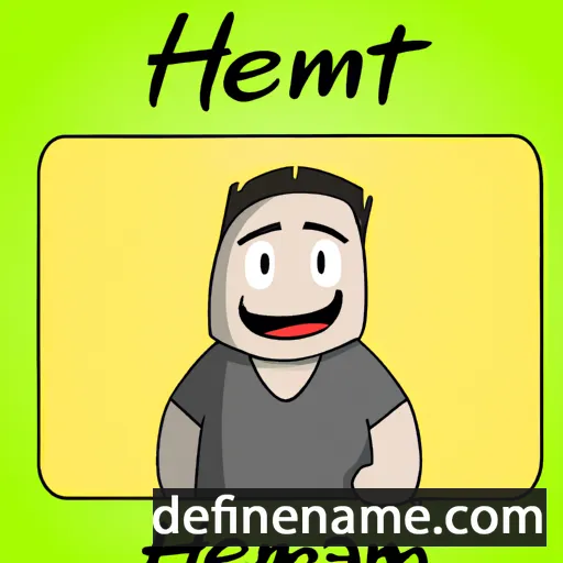 cartoon of the name Hemat