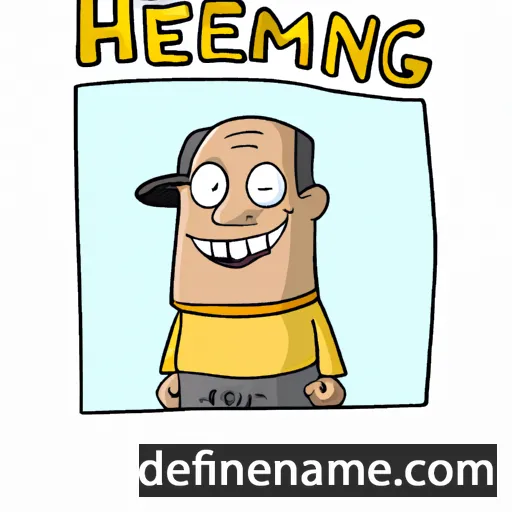 cartoon of the name Heming