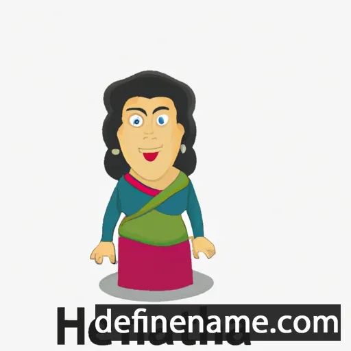 cartoon of the name Hemlata