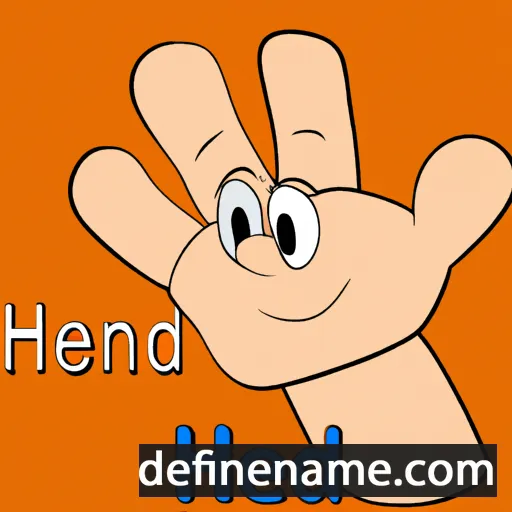 cartoon of the name Hend