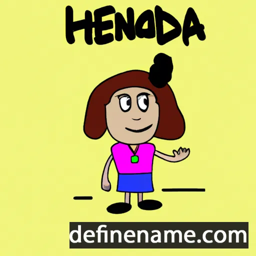 cartoon of the name Hendá