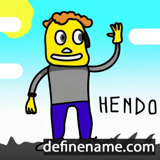 cartoon of the name Henddo