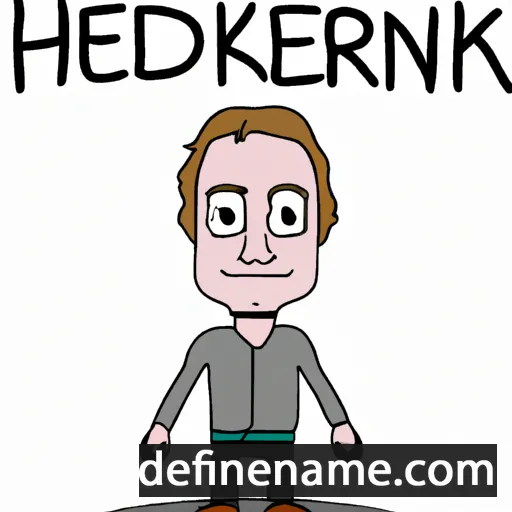 cartoon of the name Henderik