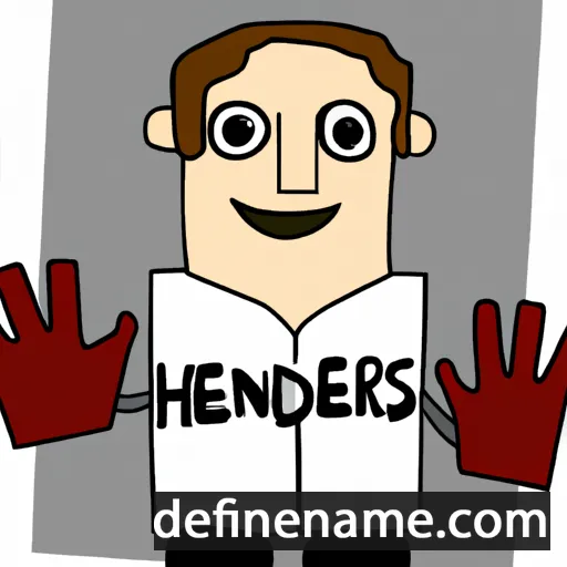 cartoon of the name Henders