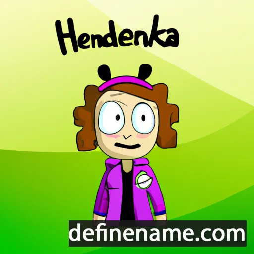 cartoon of the name Hendrikka