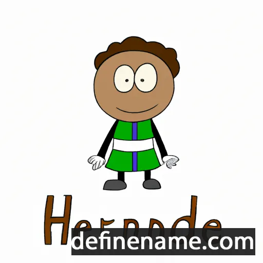 cartoon of the name Hendrine