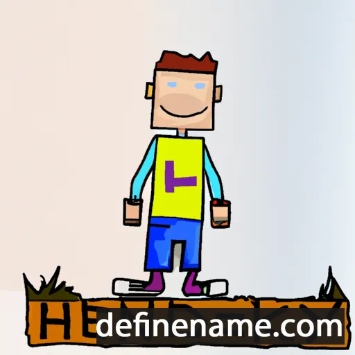 cartoon of the name Hendryk