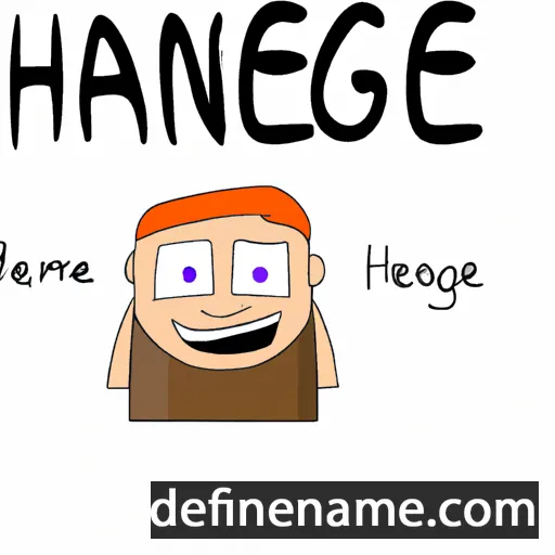 cartoon of the name Heneage