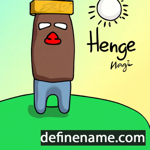 cartoon of the name Henínge