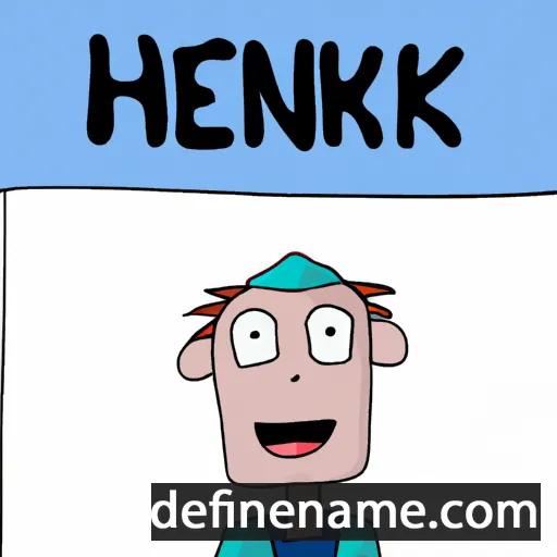 cartoon of the name Heniek