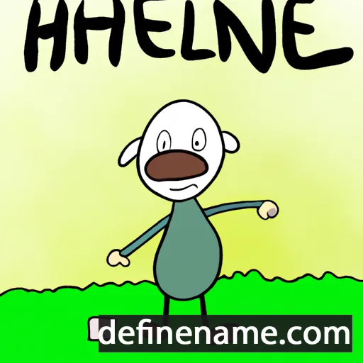 cartoon of the name Henlie