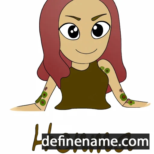 cartoon of the name Henna