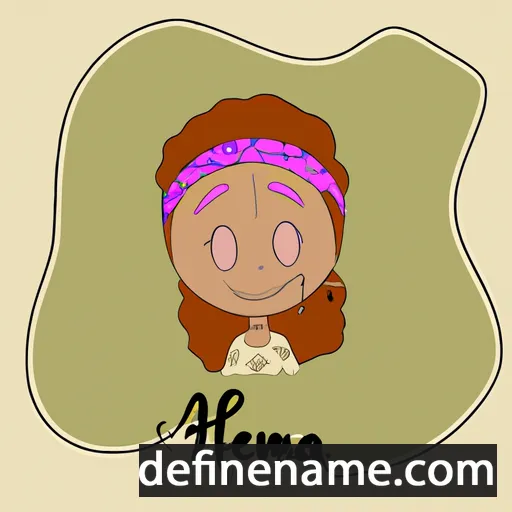 cartoon of the name Henna