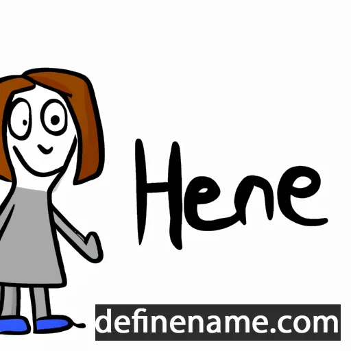 cartoon of the name Henne