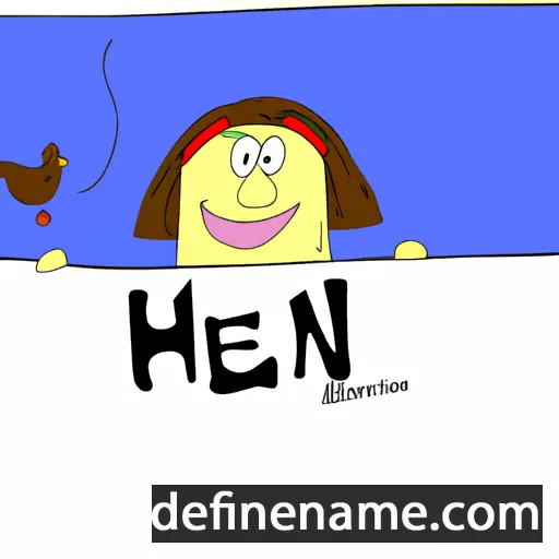 cartoon of the name Henni