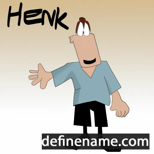 cartoon of the name Henok