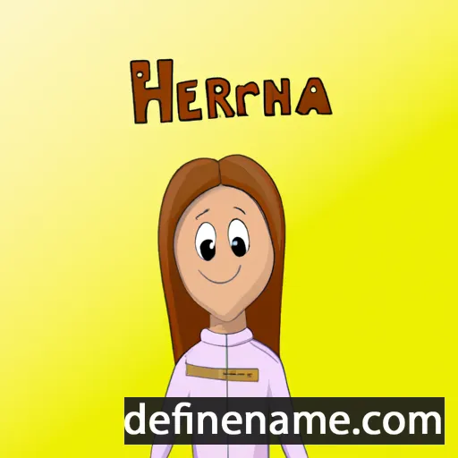 cartoon of the name Henria