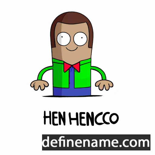 cartoon of the name Henric