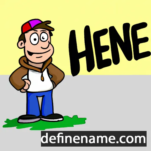 cartoon of the name Henrie