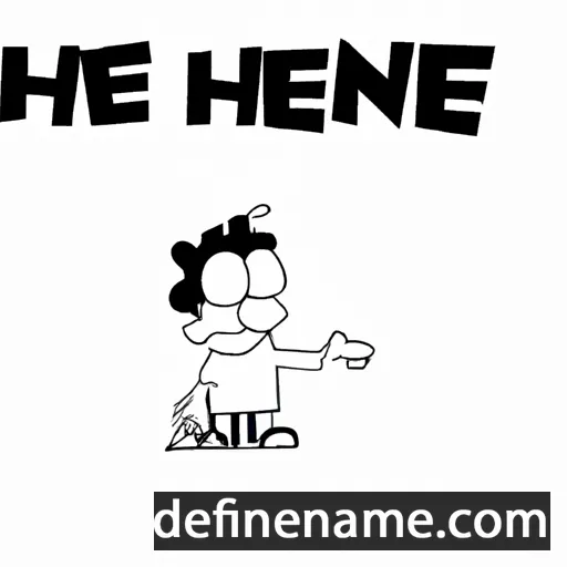 cartoon of the name Henrie