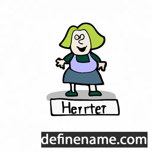 cartoon of the name Henriet