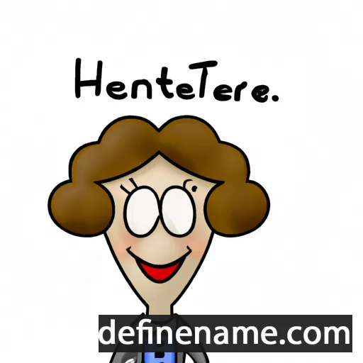 cartoon of the name Henriete