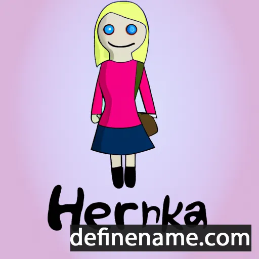 cartoon of the name Henriika