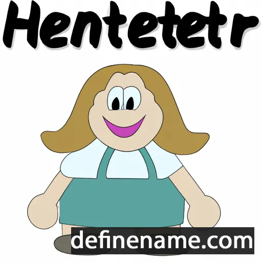 cartoon of the name Henrijette