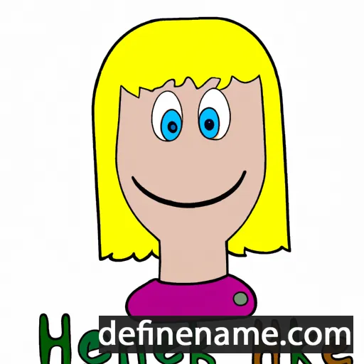 cartoon of the name Henrikke