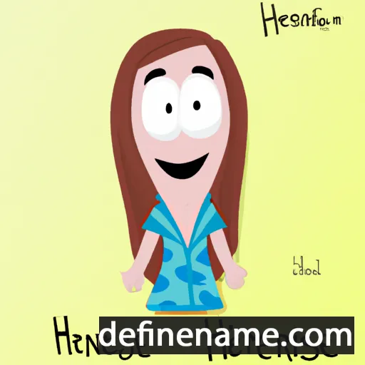 cartoon of the name Henrine