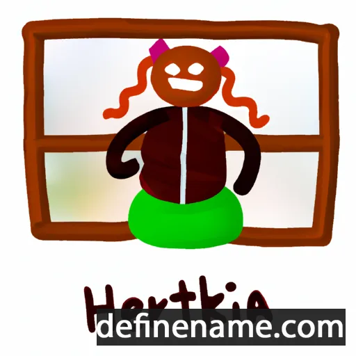 cartoon of the name Hentriika