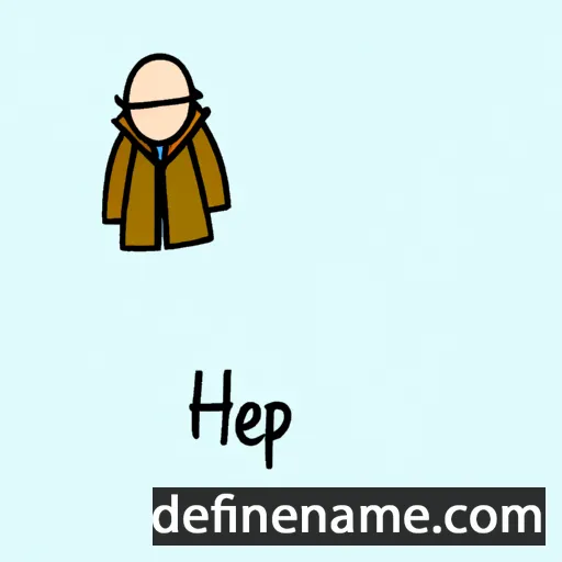 cartoon of the name Hepher