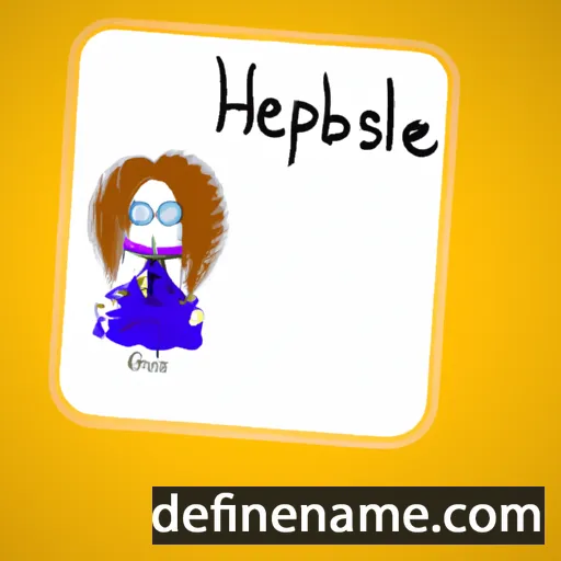 cartoon of the name Hepsabel