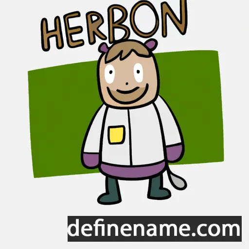 cartoon of the name Herbjörn