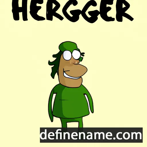 cartoon of the name Herbjǫrg