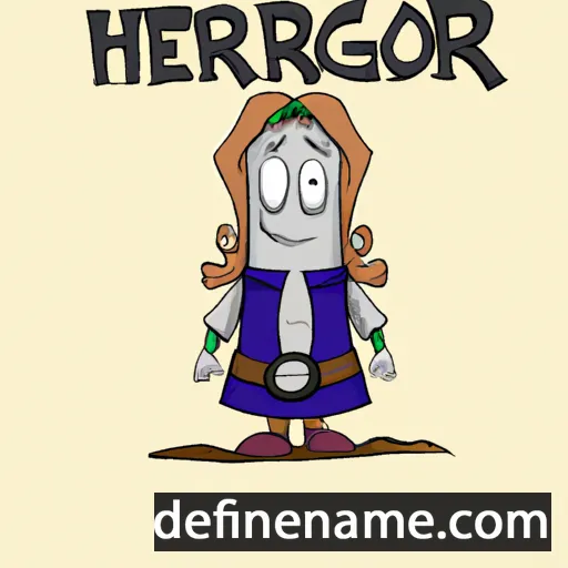 cartoon of the name Herborg