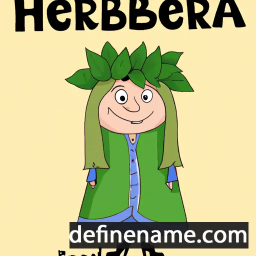 cartoon of the name Herborga