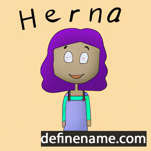 cartoon of the name Herena