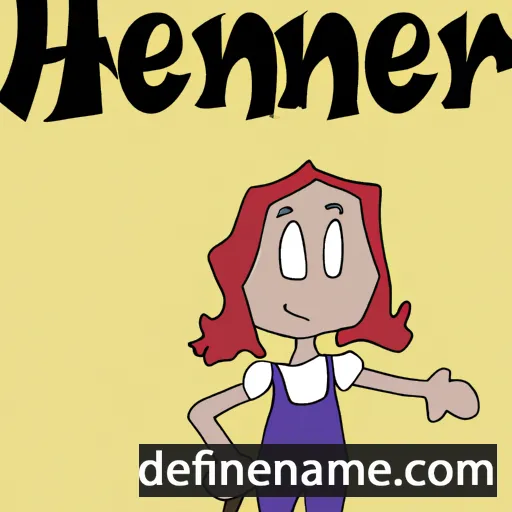 cartoon of the name Herene