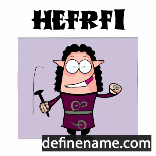 cartoon of the name Herfǫðr