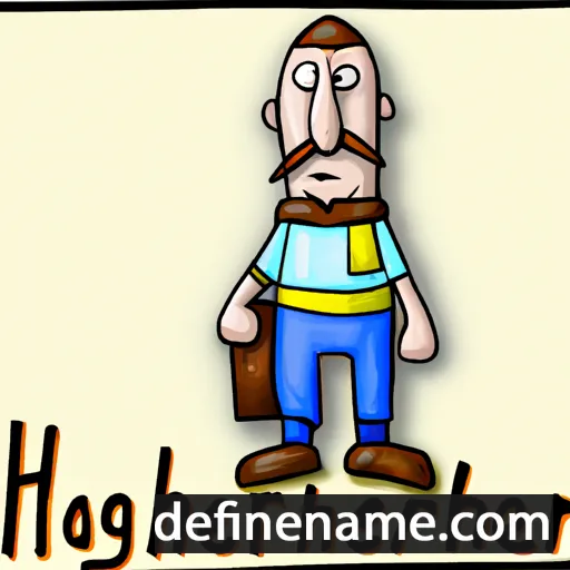 cartoon of the name Hergautr