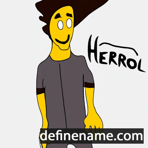 cartoon of the name Heriólfr