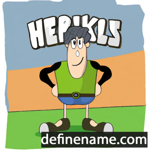 cartoon of the name Herkùles