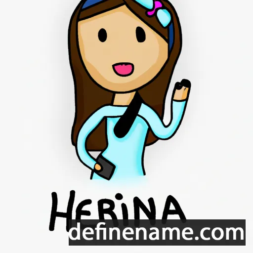 cartoon of the name Herlina