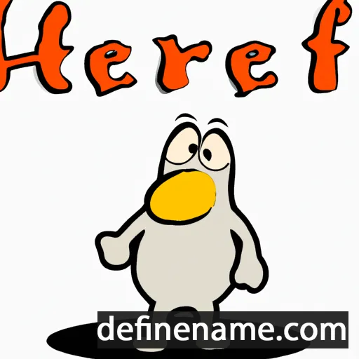 cartoon of the name Herluf