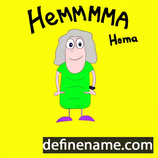 cartoon of the name Hermanna