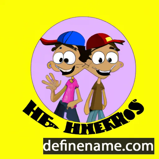 cartoon of the name Hermanos