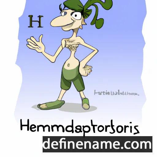 Hermaphroditus cartoon