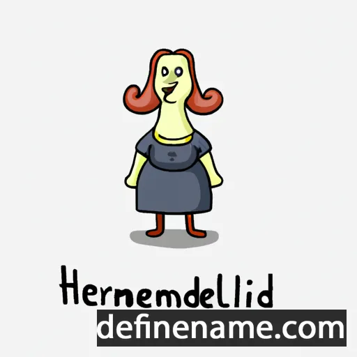 cartoon of the name Hermelind