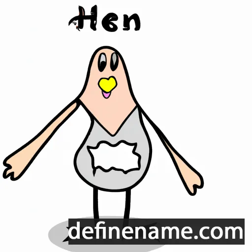 cartoon of the name H'hen